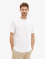 Tom Tailor - printed t-shirt - laveste priser - white - 6