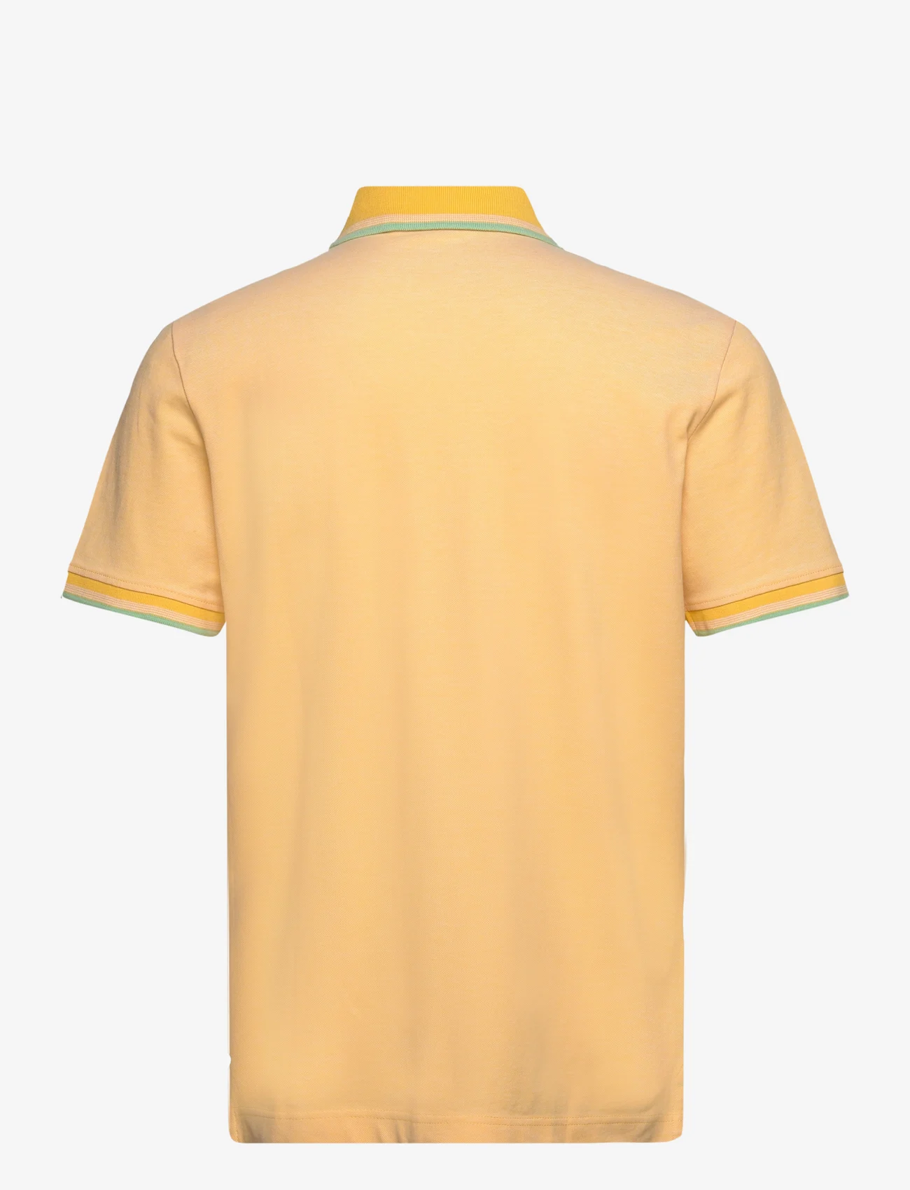 Tom Tailor - polo with detailed collar - de laveste prisene - white sunny yellow twotone - 1