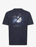 printed t-shirt - SKY CAPTAIN BLUE