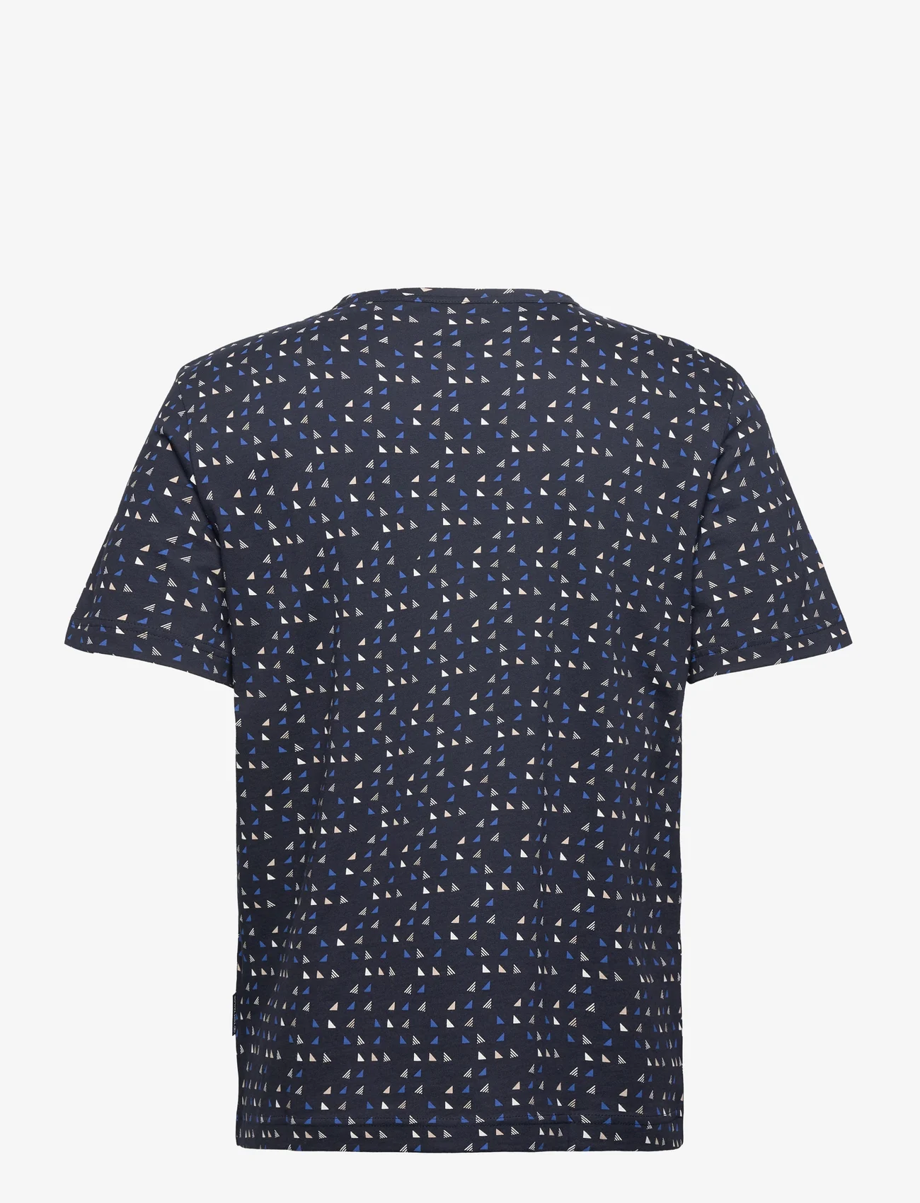 Tom Tailor - printed t-shirt - lägsta priserna - navy sporty triangle design - 1