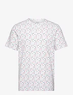 printed t-shirt - WHITE SPORTY TRIANGLE DESIGN