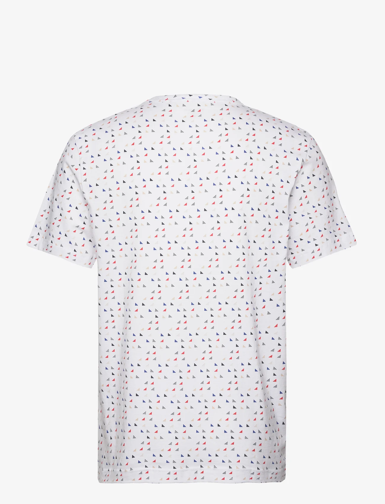 Tom Tailor - printed t-shirt - lägsta priserna - white sporty triangle design - 1