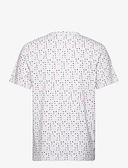Tom Tailor - printed t-shirt - de laveste prisene - white sporty triangle design - 1