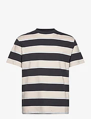 Tom Tailor - relaxed striped t-shirt - laveste priser - grey beige blue big stripe - 0