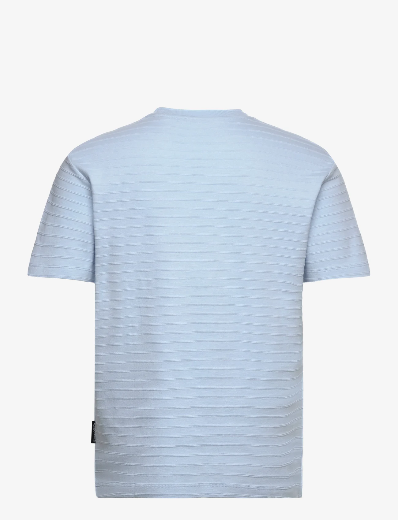 Tom Tailor - relaxed structured t-shirt - laveste priser - middle sky blue - 1