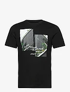 photoprinted t-shirt - BLACK