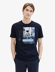 Tom Tailor - photoprint t-shirt - alhaisimmat hinnat - sky captain blue - 4