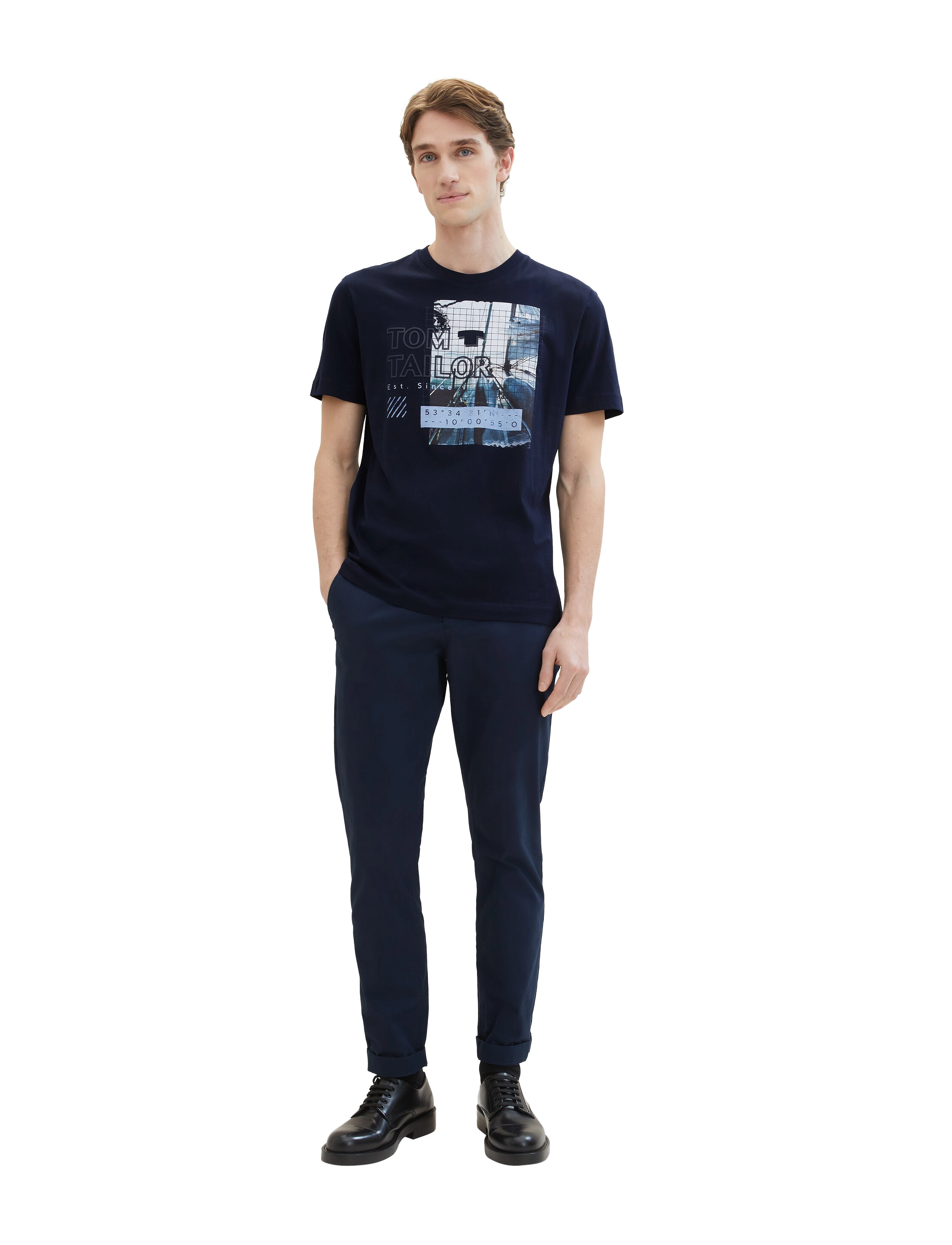 Tom Tailor - photoprint t-shirt - sky captain blue - 5