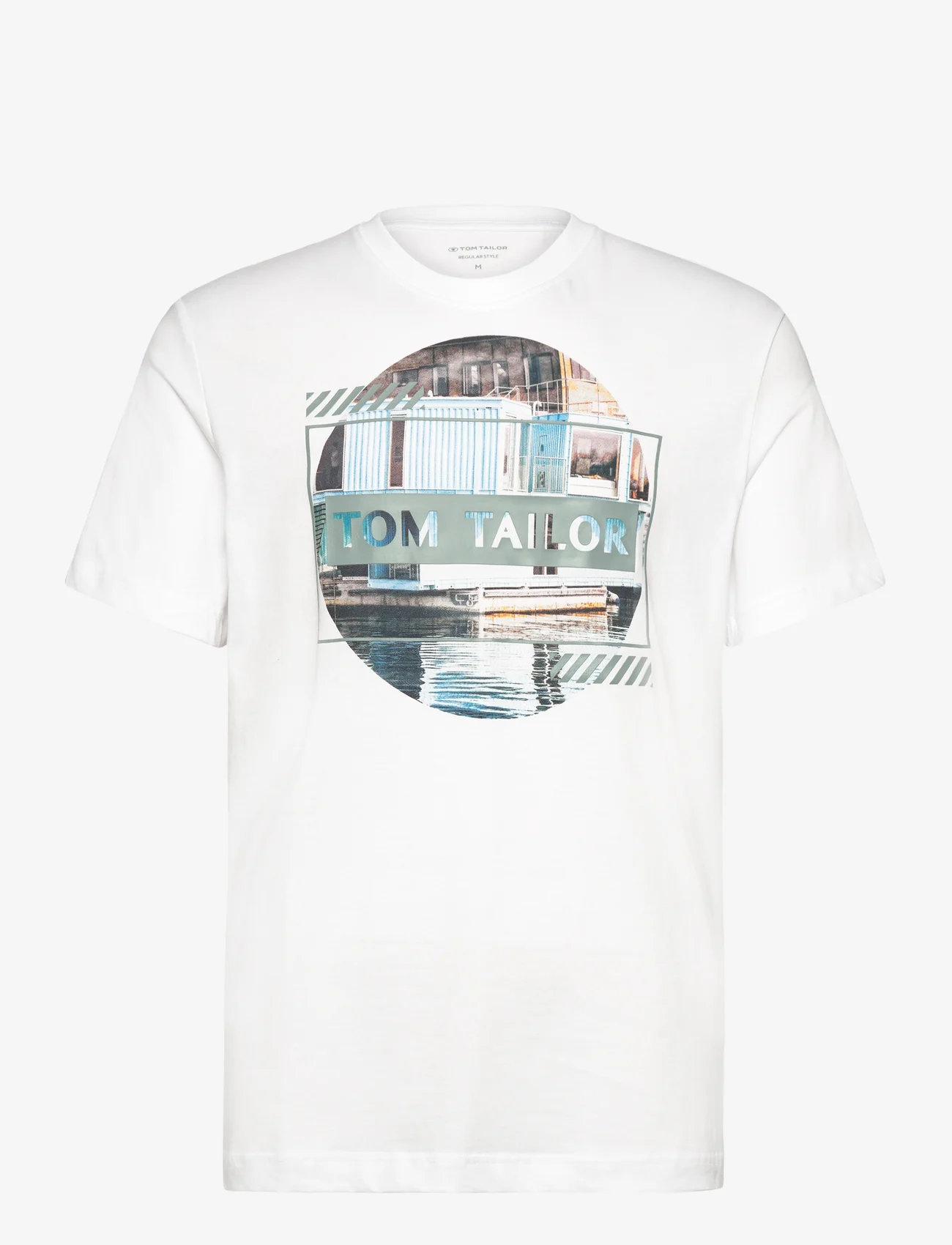 Tom Tailor - photoprint t-shirt - de laveste prisene - white - 0
