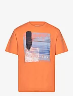 printed t-shirt - FRUITY MELON ORANGE