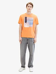 Tom Tailor - printed t-shirt - kurzärmelig - fruity melon orange - 4