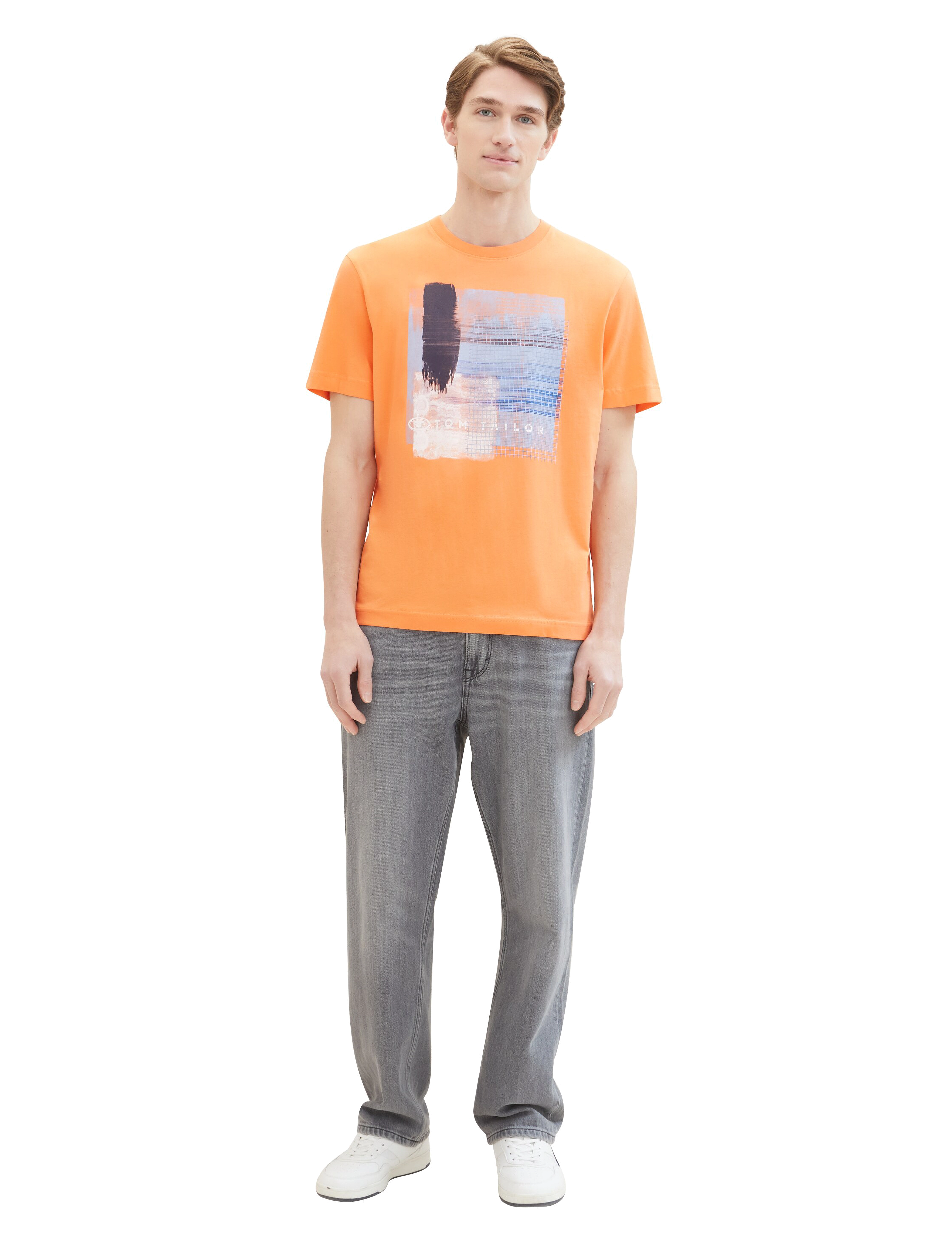 Tom Tailor - printed t-shirt - fruity melon orange - 4