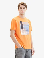 Tom Tailor - printed t-shirt - kurzärmelig - fruity melon orange - 5