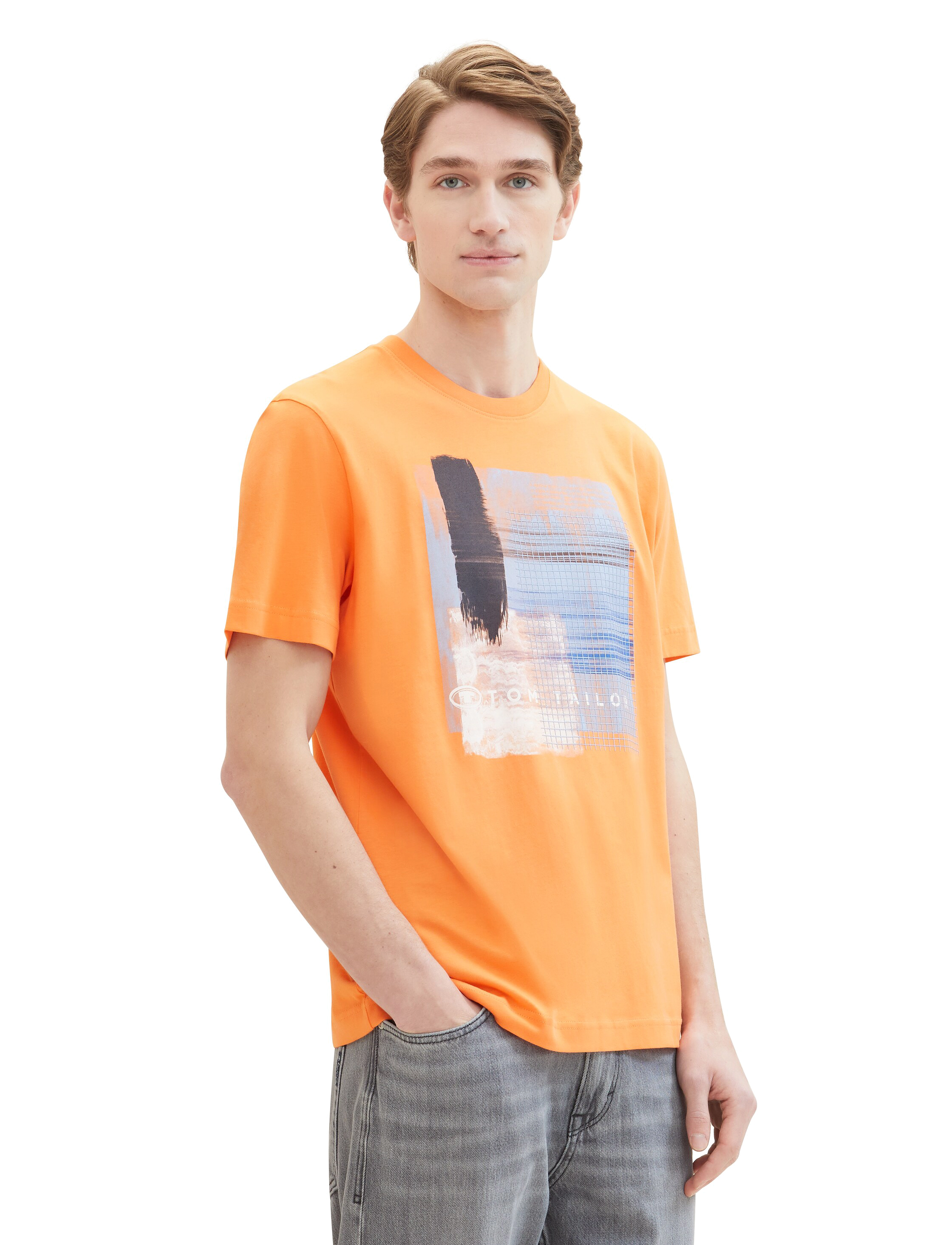 Tom Tailor - printed t-shirt - fruity melon orange - 5