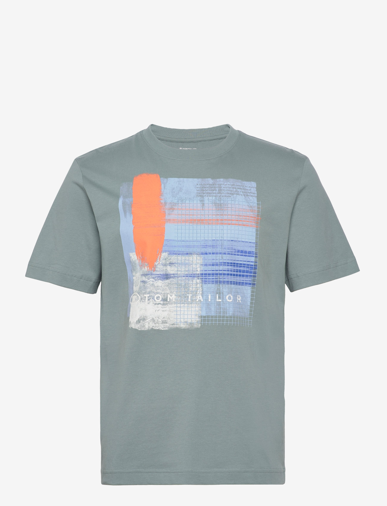 Tom Tailor - printed t-shirt - grey mint - 1