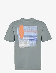 Tom Tailor - printed t-shirt - die niedrigsten preise - grey mint - 0