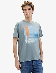 Tom Tailor - printed t-shirt - de laveste prisene - grey mint - 2