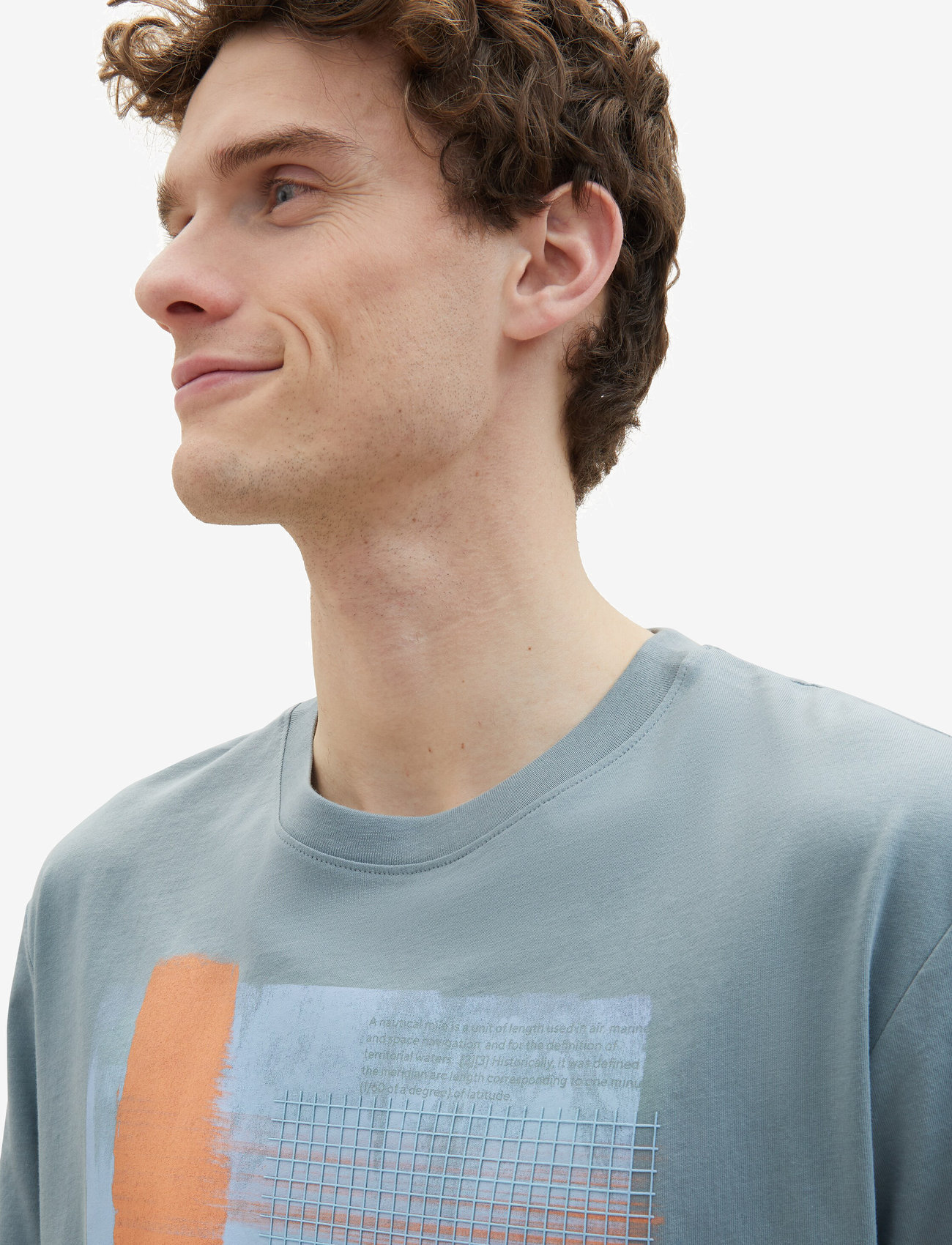 Tom Tailor - printed t-shirt - grey mint - 5