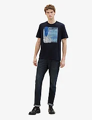 Tom Tailor - printed t-shirt - alhaisimmat hinnat - sky captain blue - 4