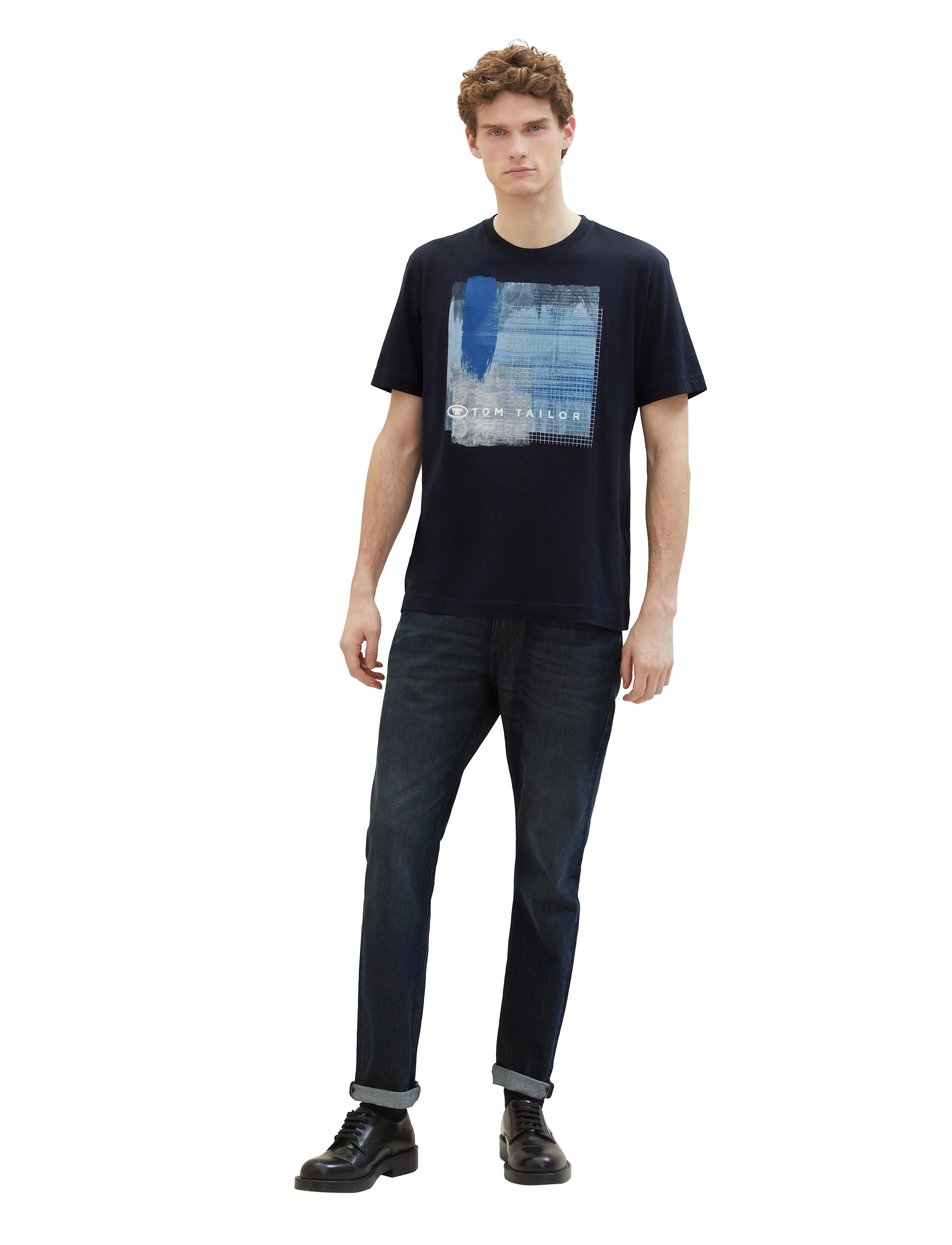 Tom Tailor - printed t-shirt - sky captain blue - 4
