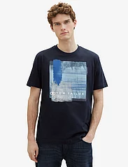 Tom Tailor - printed t-shirt - de laveste prisene - sky captain blue - 5