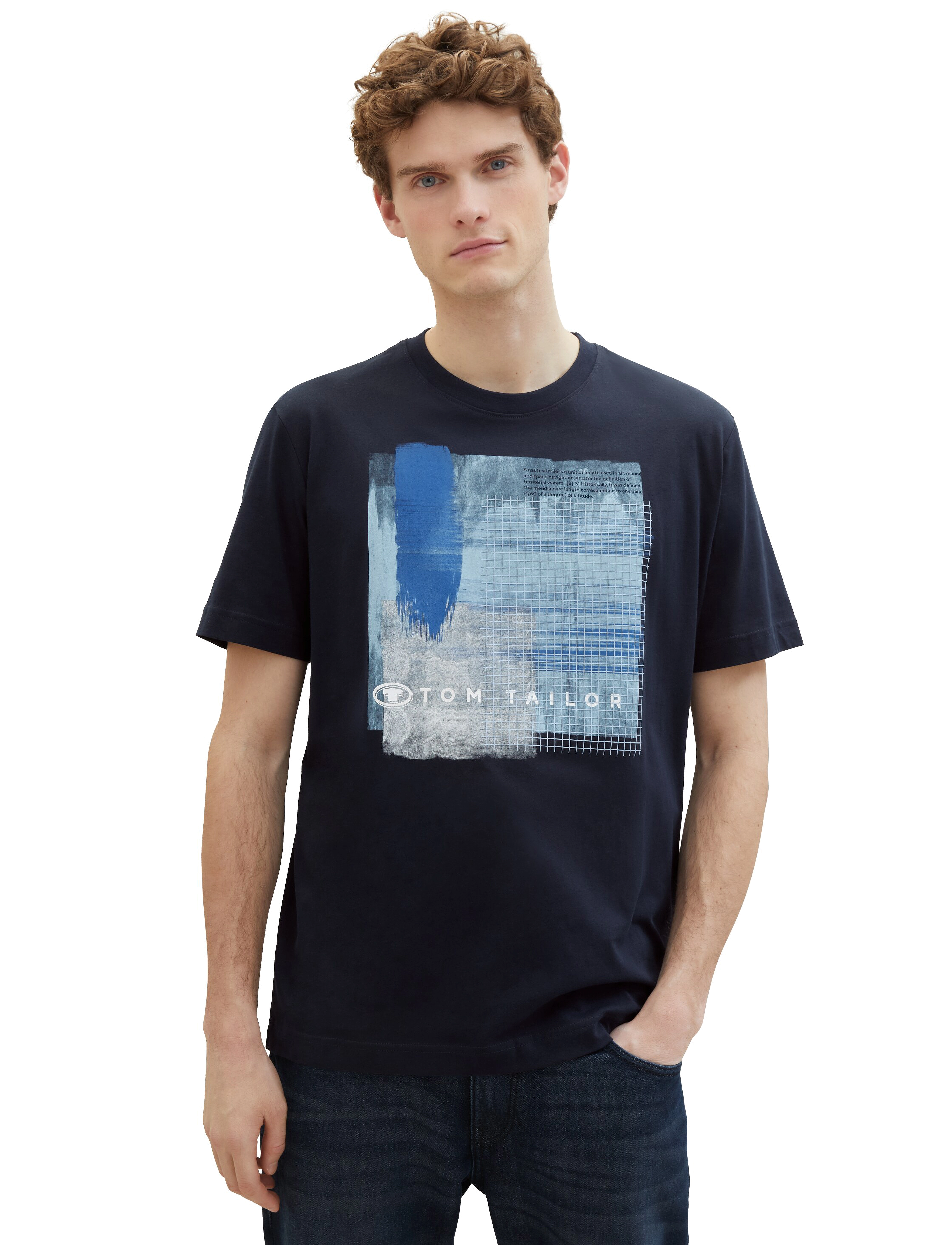 Tom Tailor - printed t-shirt - sky captain blue - 5