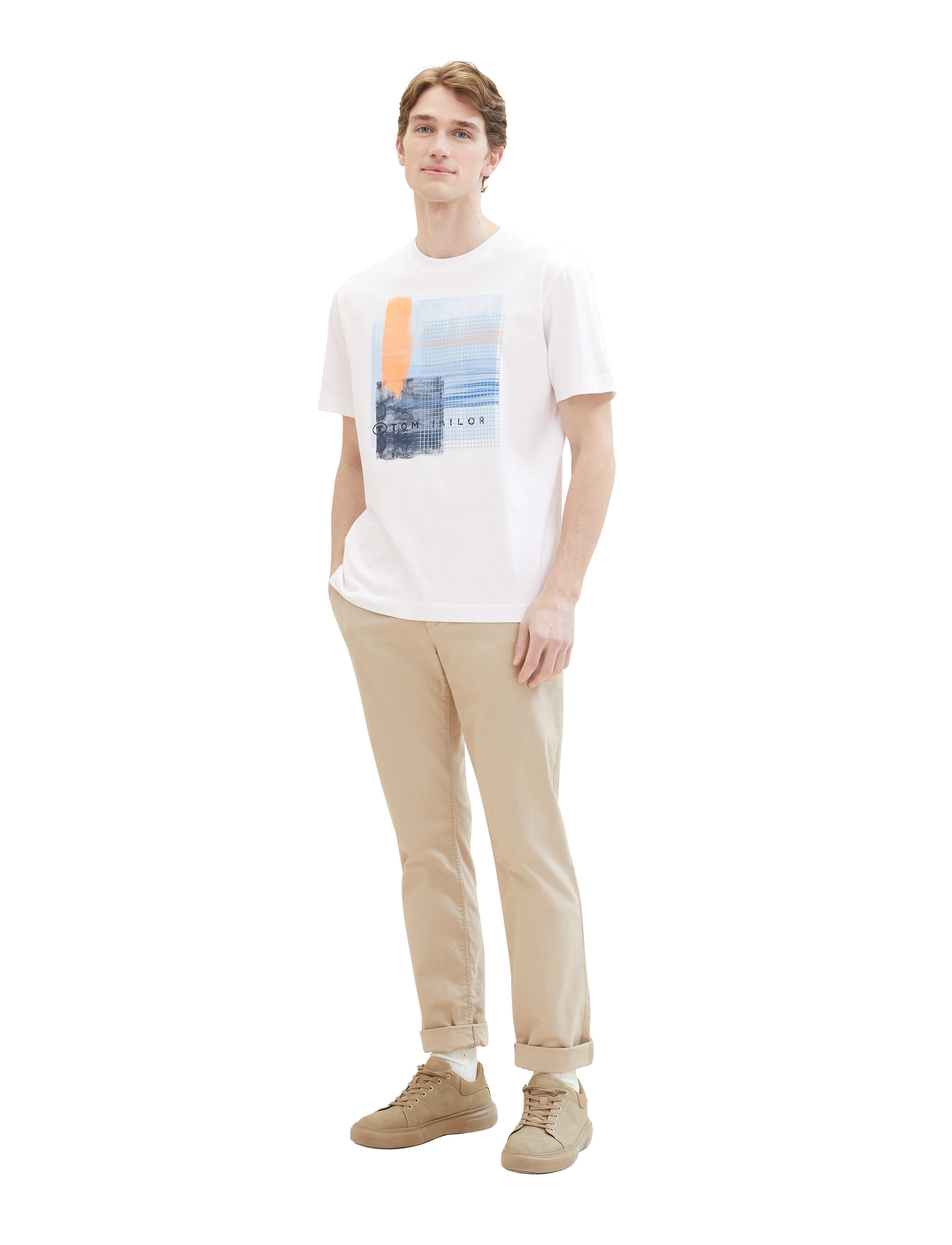 Tom Tailor - printed t-shirt - white - 4