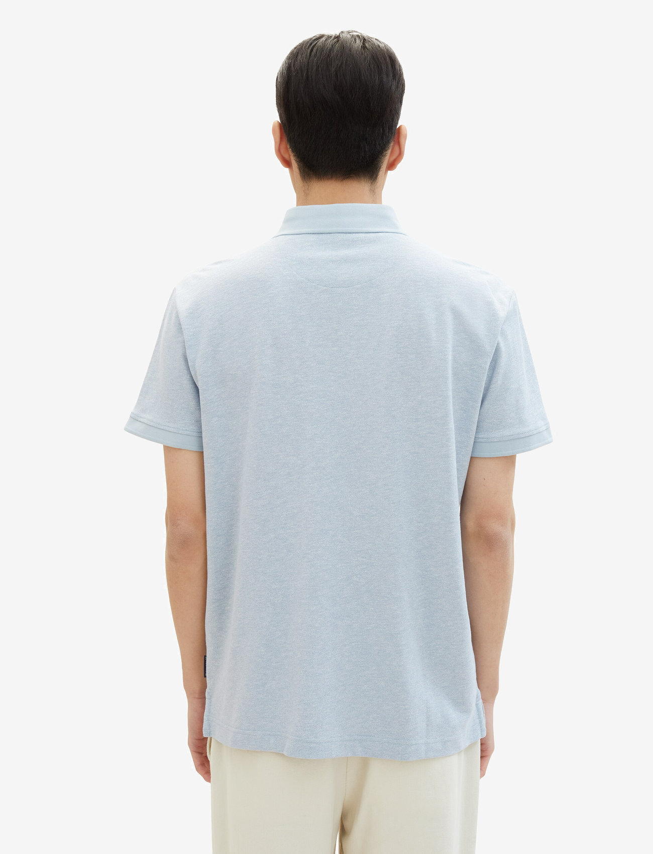 Tom Tailor - grindle polo - foggy blue grindle structure - 3