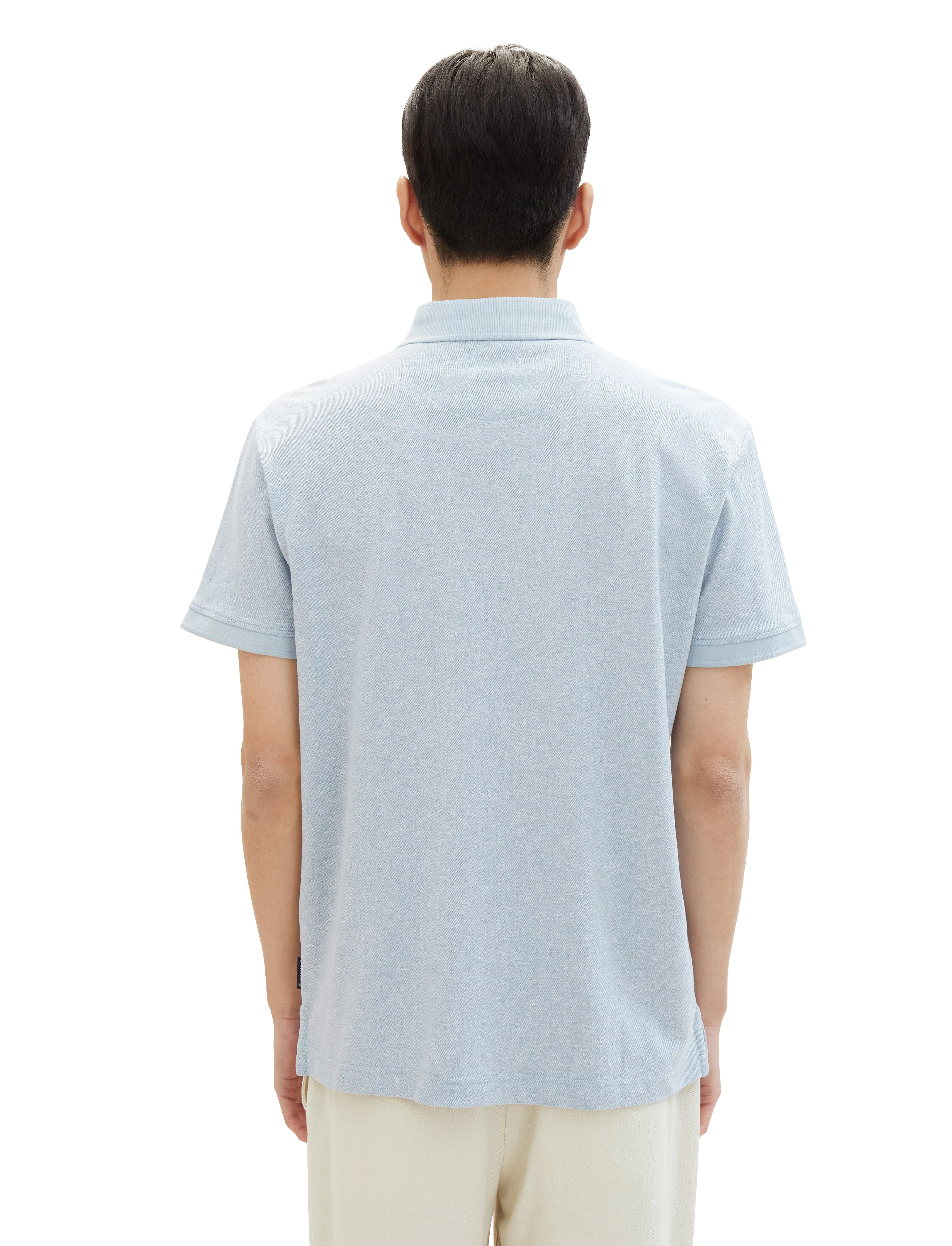 Tom Tailor - grindle polo - foggy blue grindle structure - 3