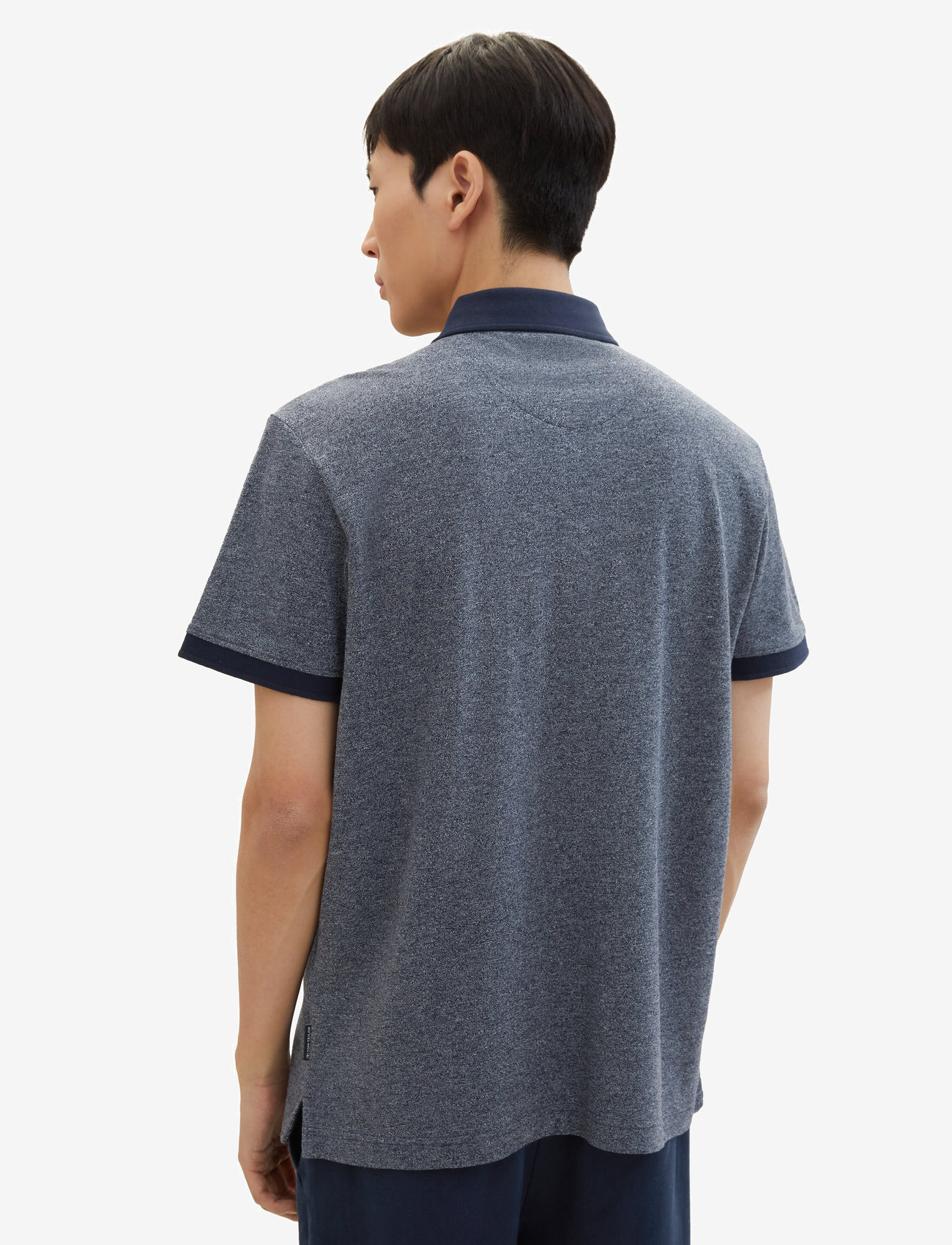 Tom Tailor - grindle polo - navy grindle structure - 3