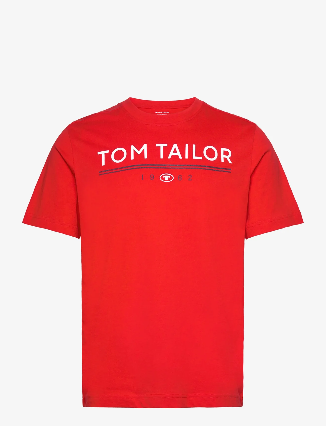 Tom Tailor - printed t-shirt - najniższe ceny - basic red - 0