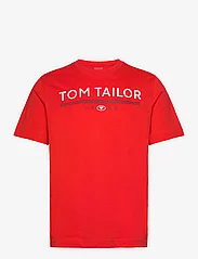 Tom Tailor - printed t-shirt - die niedrigsten preise - basic red - 0