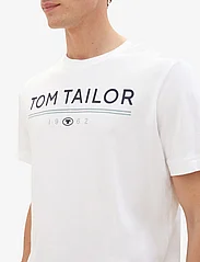Tom Tailor - printed t-shirt - laveste priser - white - 4