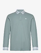 polo with detailed collar - GREY MINT