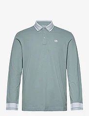 Tom Tailor - polo with detailed collar - laveste priser - grey mint - 0