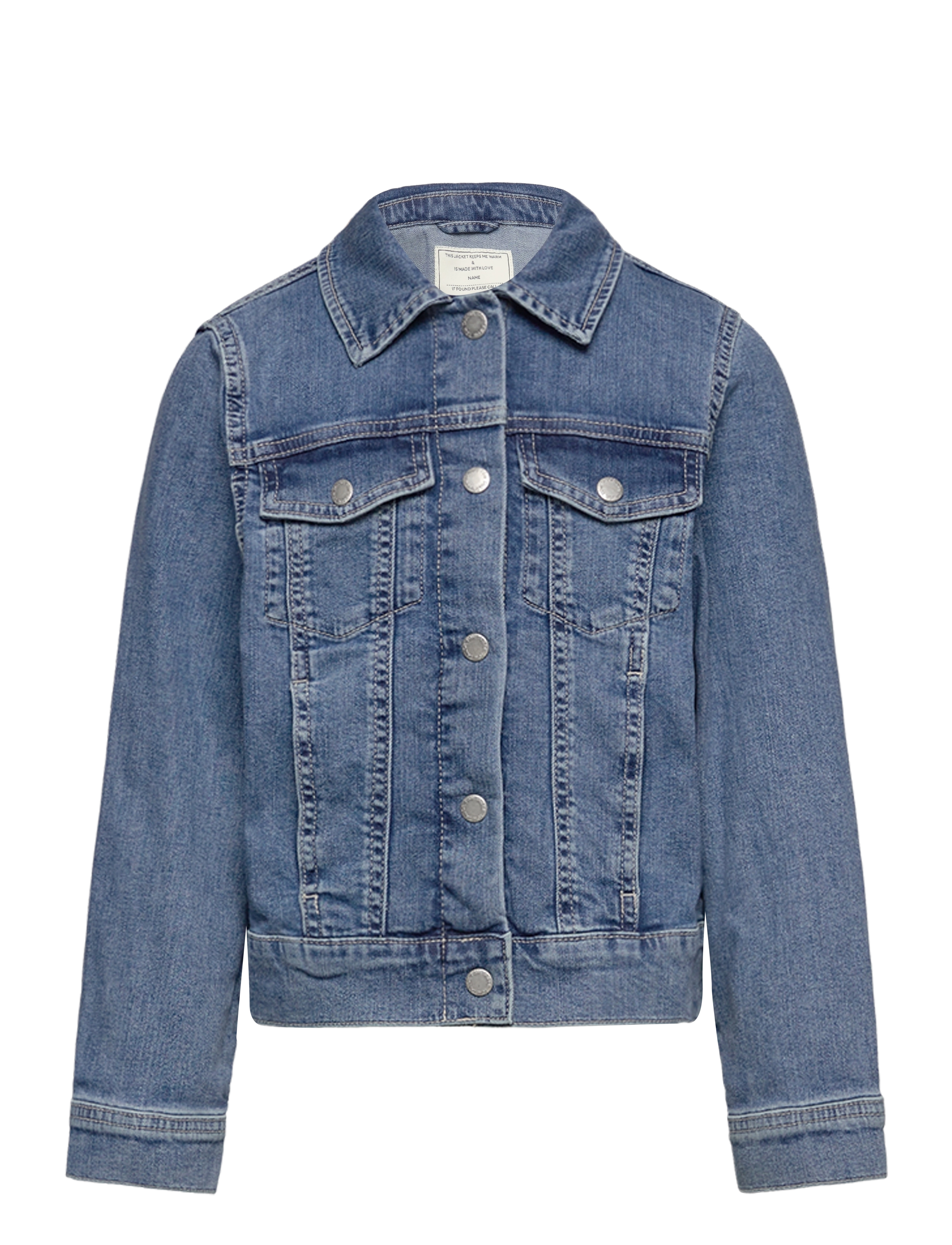 denim jacket - USED MID STONE BLUE DENIM