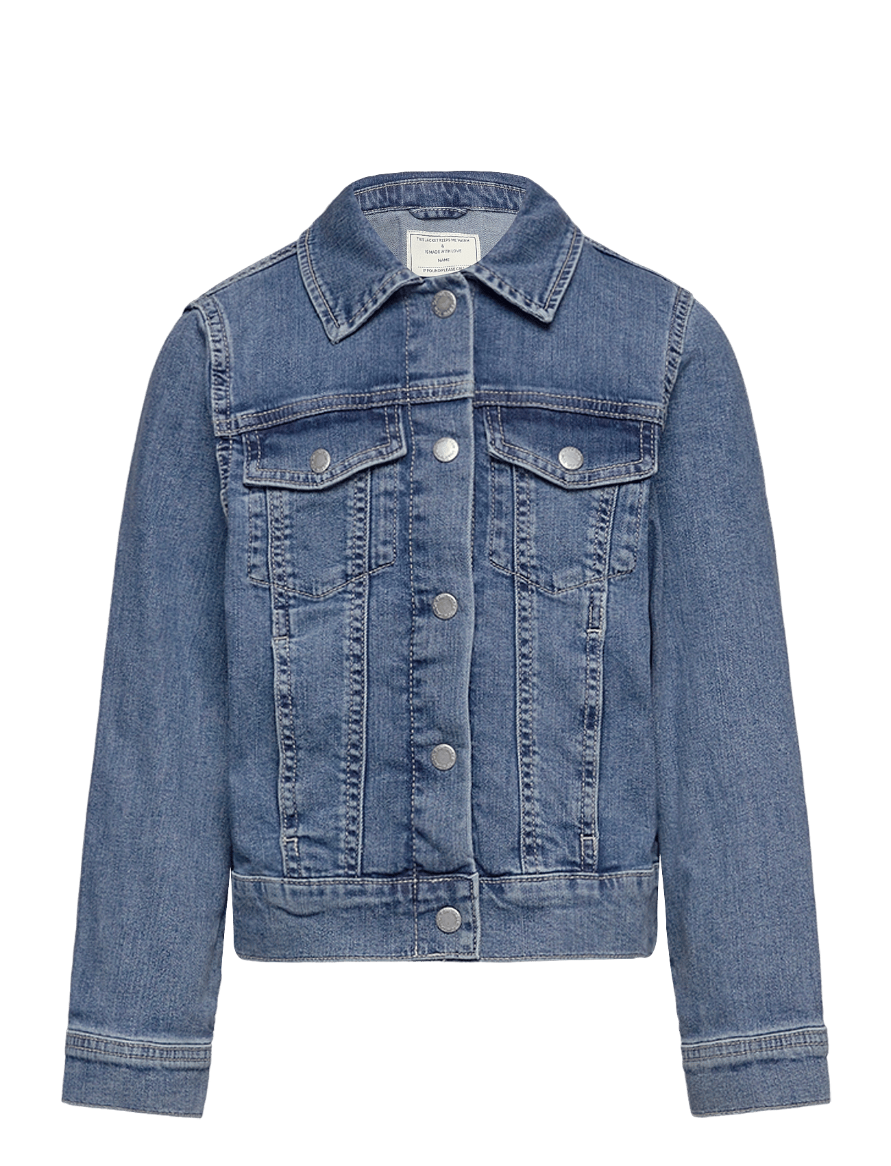 denim jacket - USED MID STONE BLUE DENIM
