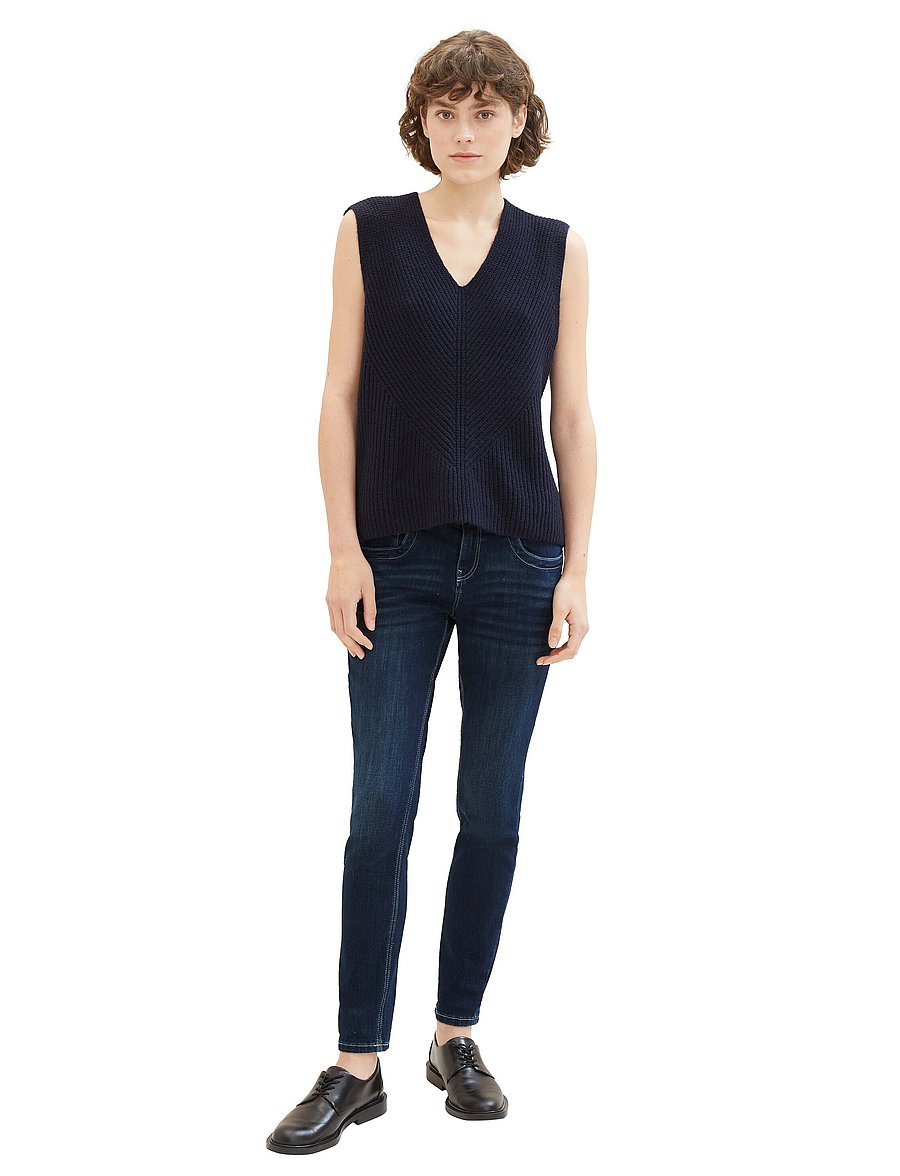 Tom Tailor - Tom Tailor Tapered relaxed - skinny jeans - rinsed blue denim - 0