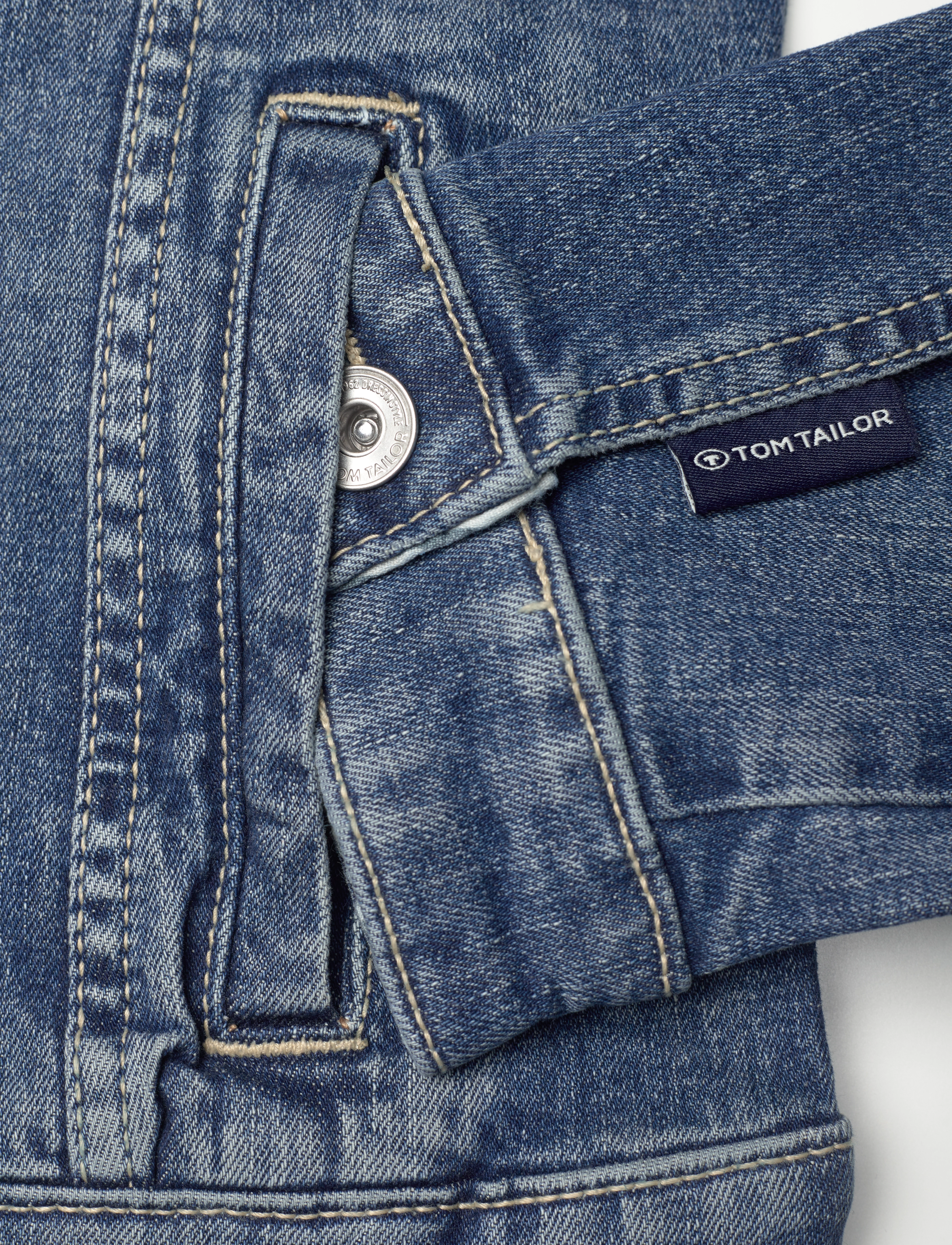Tom Tailor - authentic denim jacket - used dark stone blue denim - 4