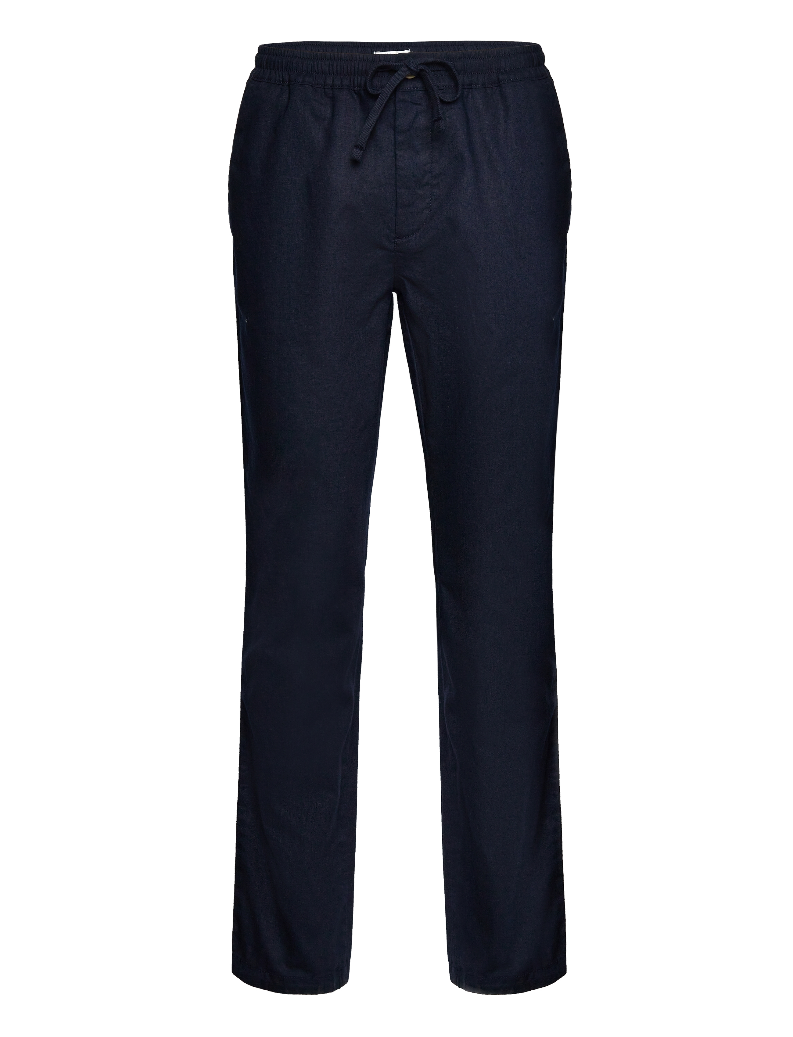 regular cotton linen pants - SKY CAPTAIN BLUE