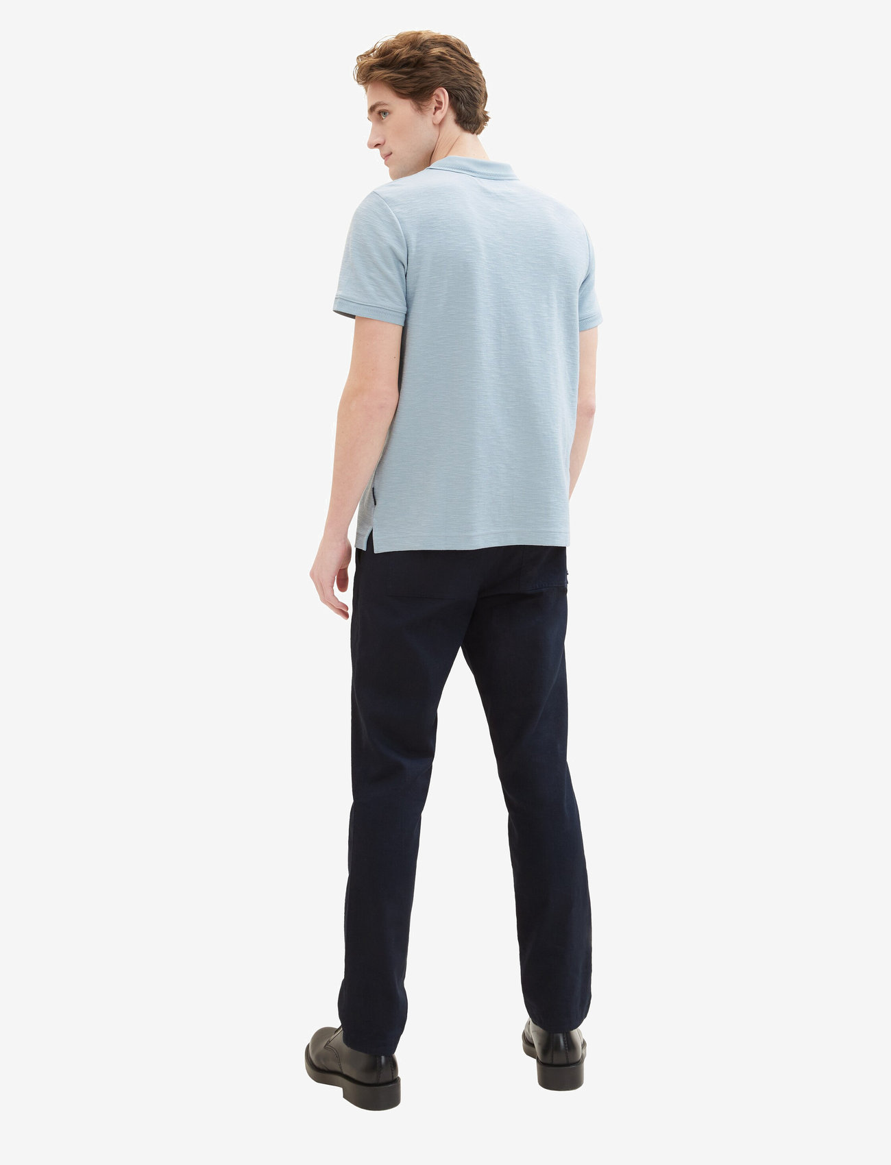 Tom Tailor - regular cotton linen pants - sky captain blue - 3