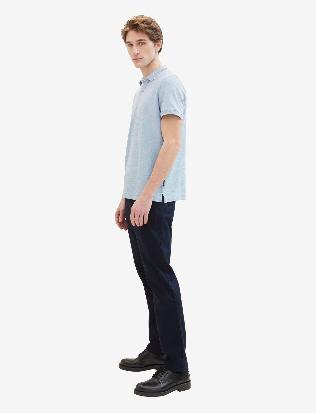 Tom Tailor - regular cotton linen pants - sky captain blue - 4