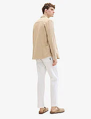 Tom Tailor - regular cotton linen pants - pellavahousut - white - 3