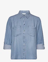Tom Tailor - blouse denim look - džinsiniai marškiniai - clean mid stone blue denim - 2