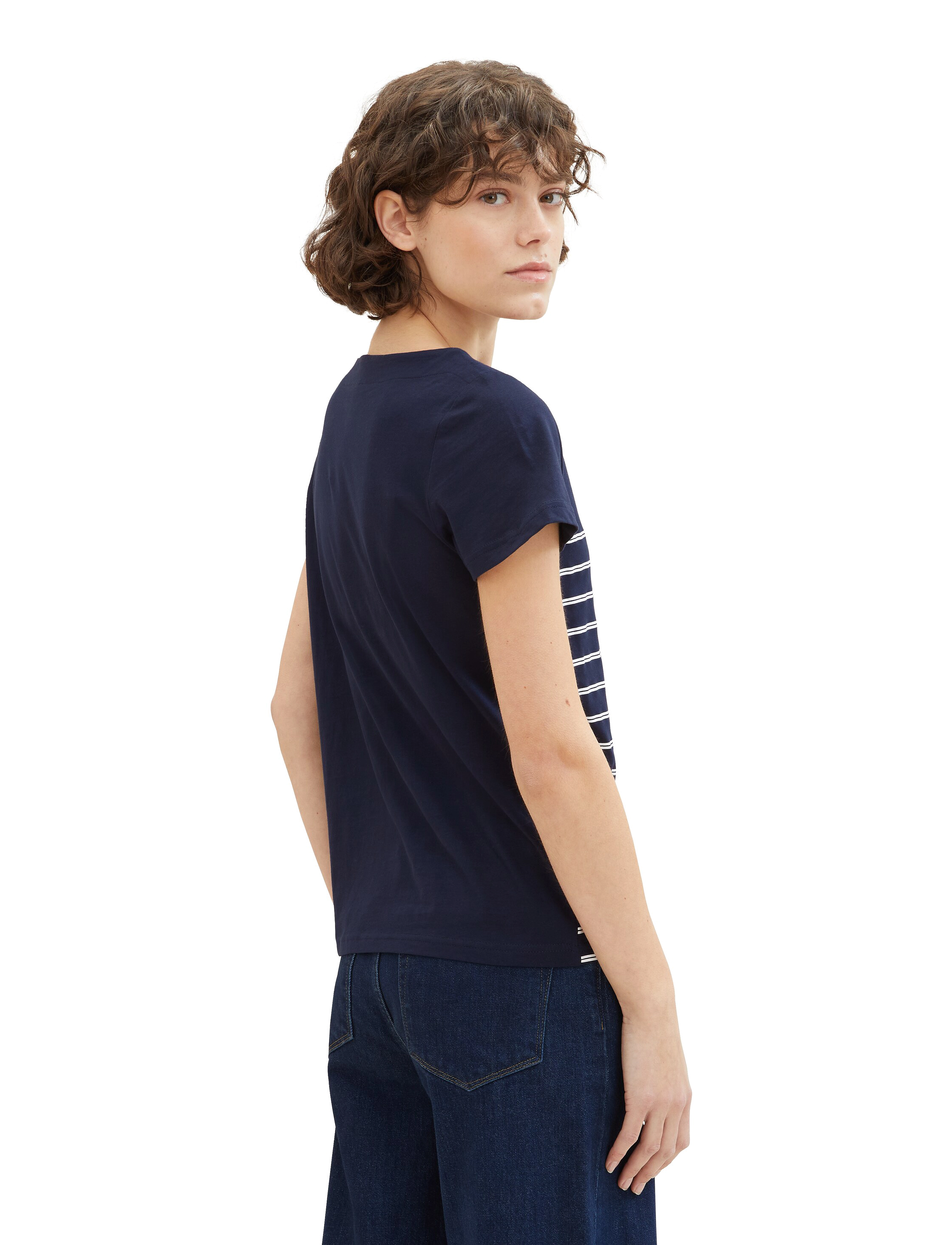 Tom Tailor - T-shirt boat neck stripe - sky captain blue - 3