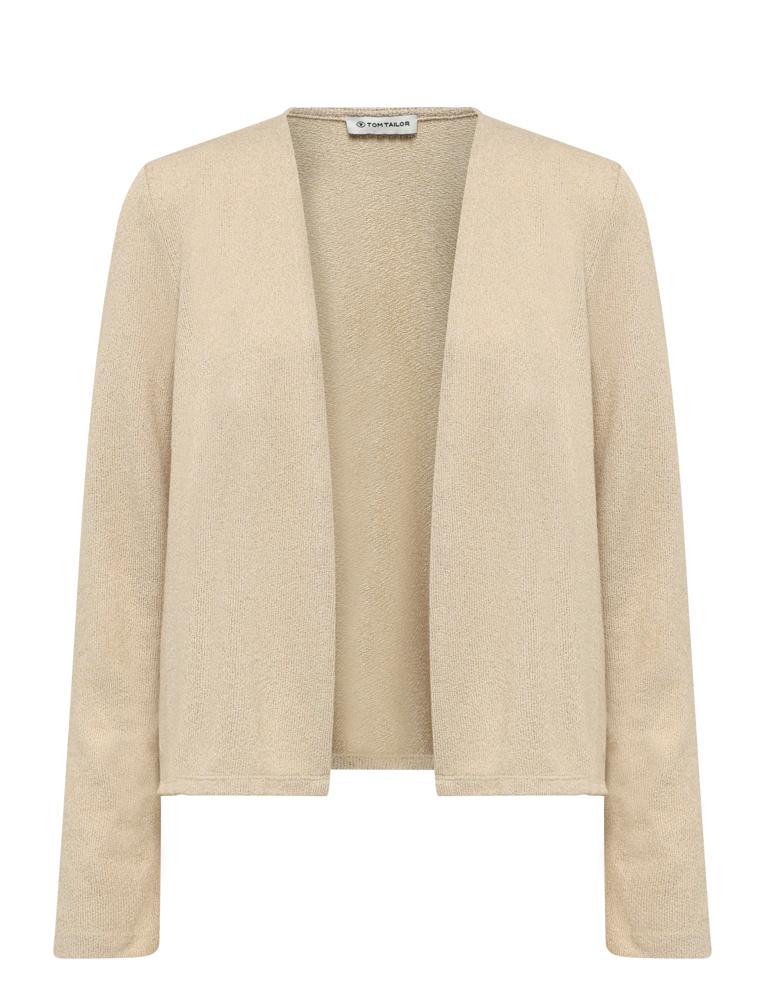 TOM TAILOR T-Shirt Cardigan Beige - S - Damen