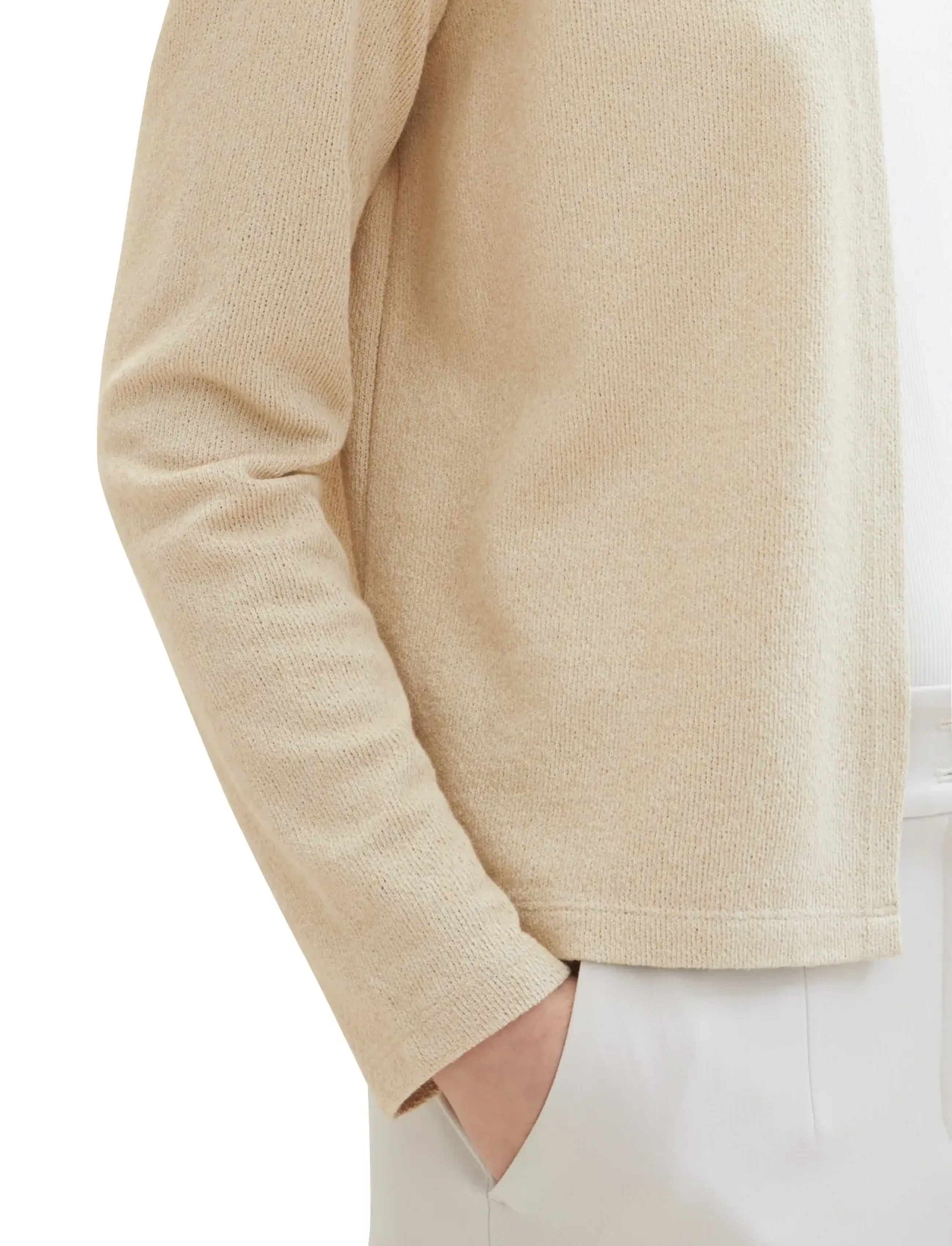 Tom Tailor - T-shirt cardigan - koftor - sandy beige melange - 5