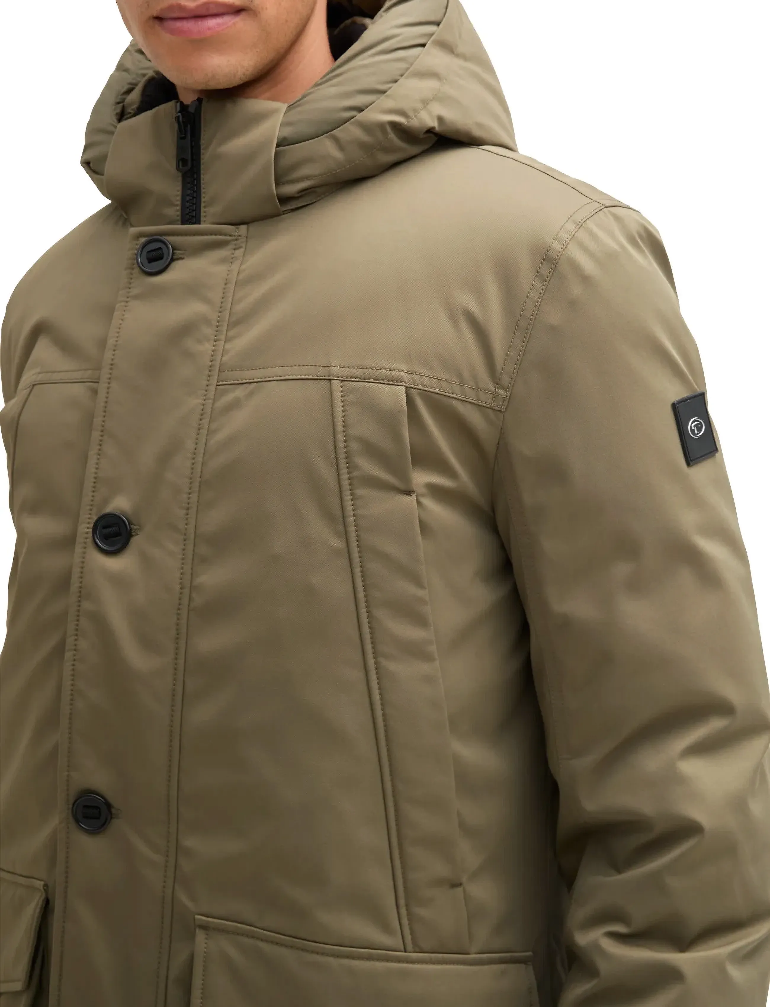 Tom Tailor - arctic parka - talvejoped - jungle soil green - 3