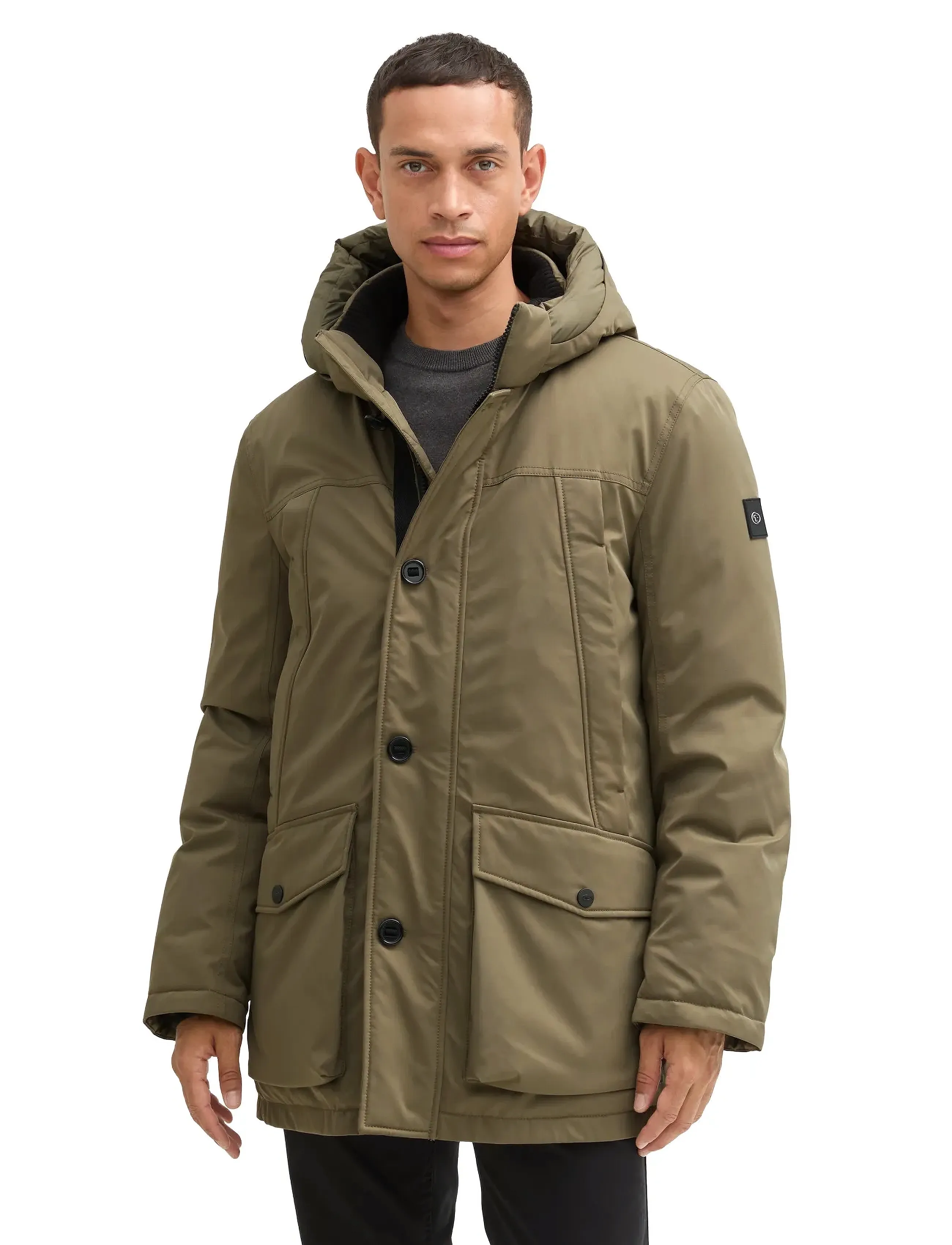 Tom Tailor - arctic parka - talvejoped - jungle soil green - 4