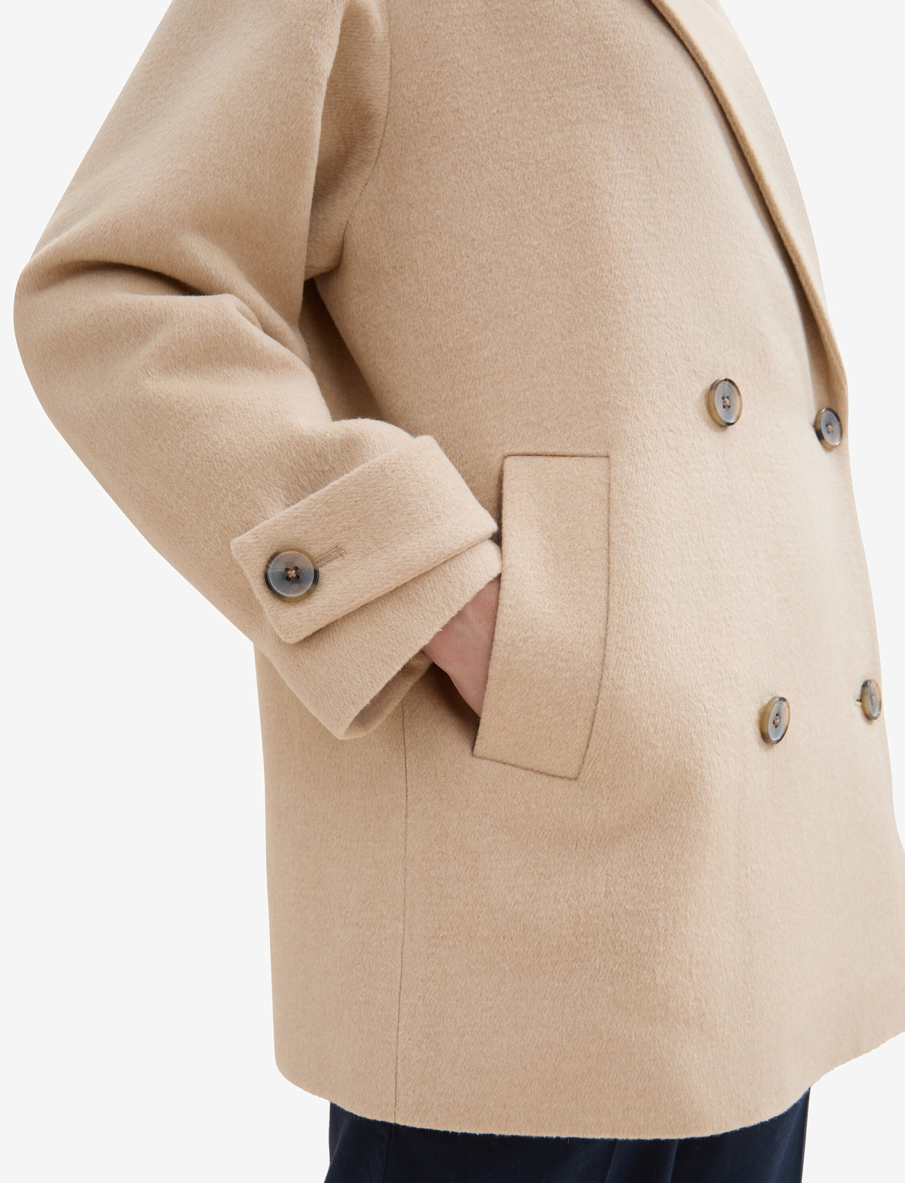 Tom Tailor - short coat - kappor - soft ivory melange - 4